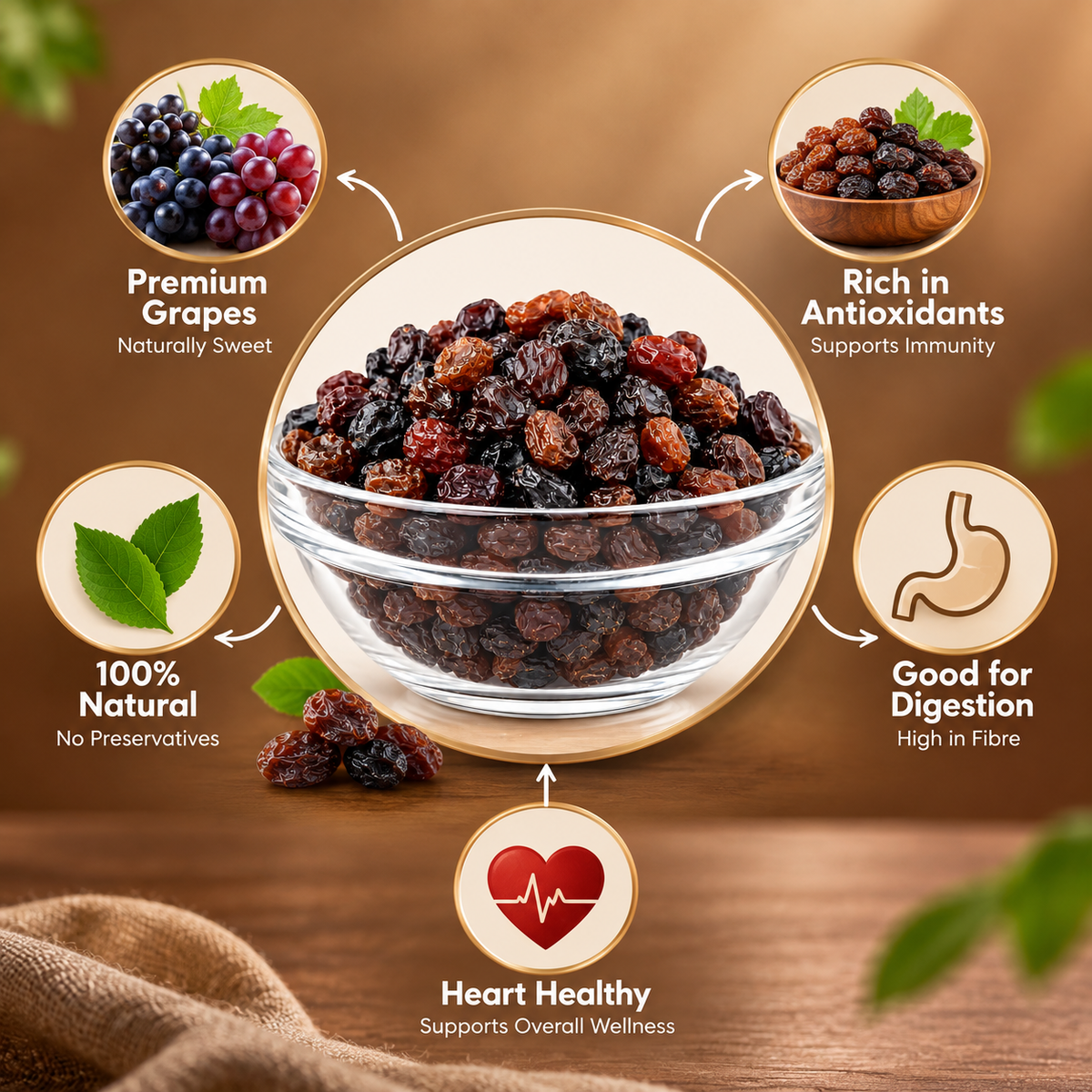 Black Raisins (Kali Kishmish)