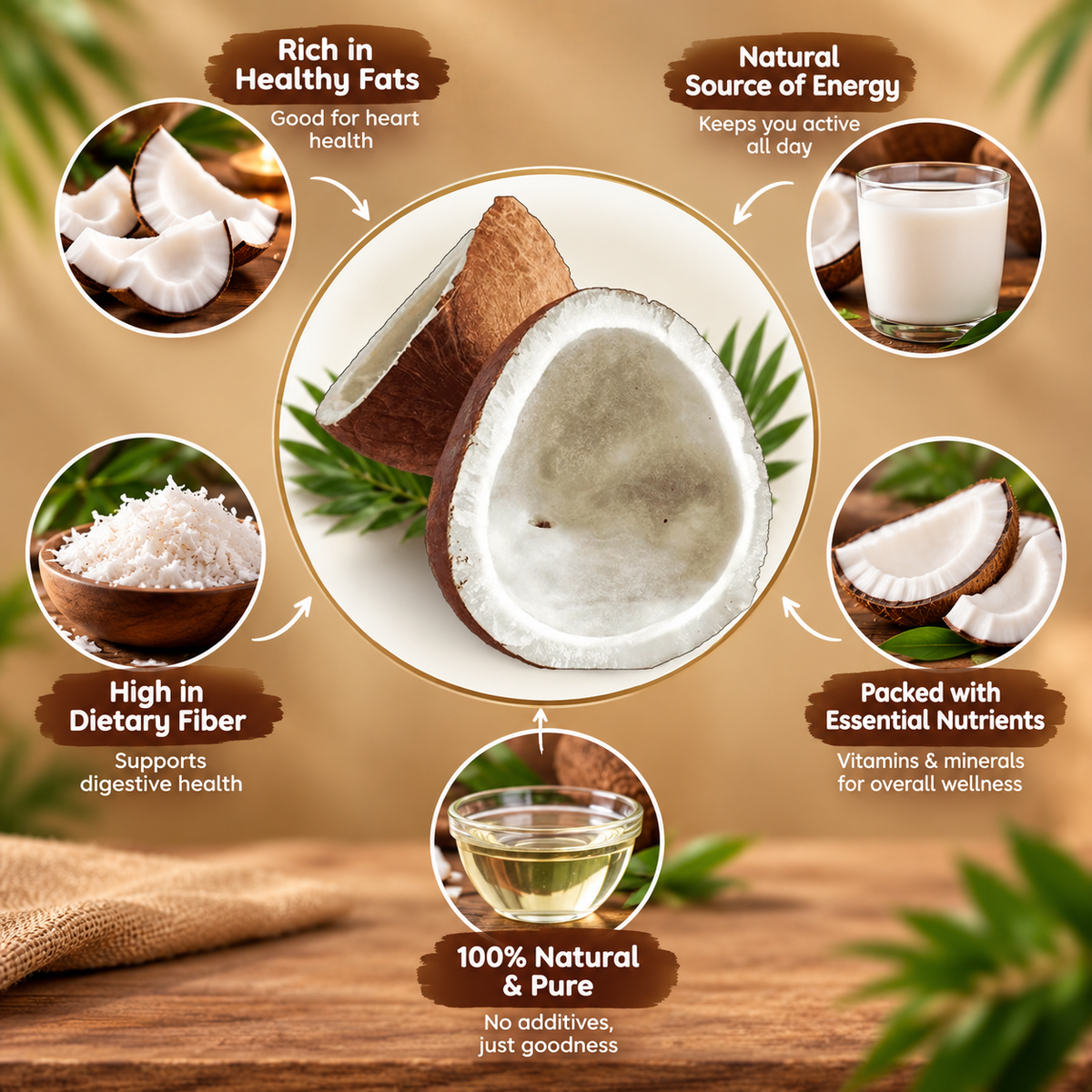 Dry Coconut (Sukha Nariyal)