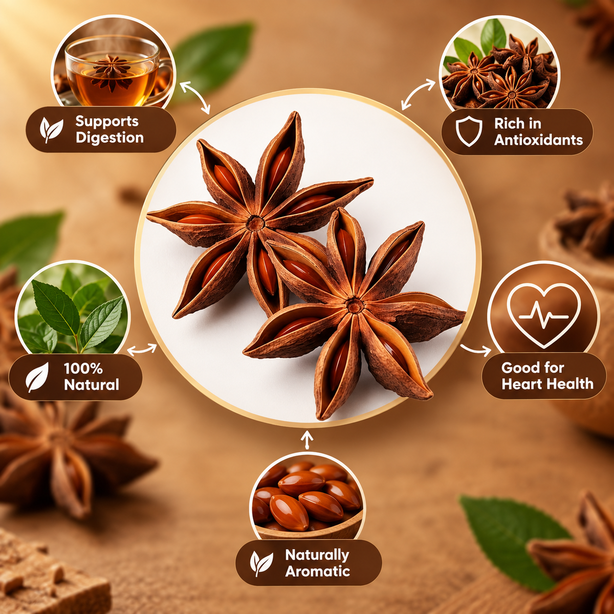 Star Anise (Chakri Phool)